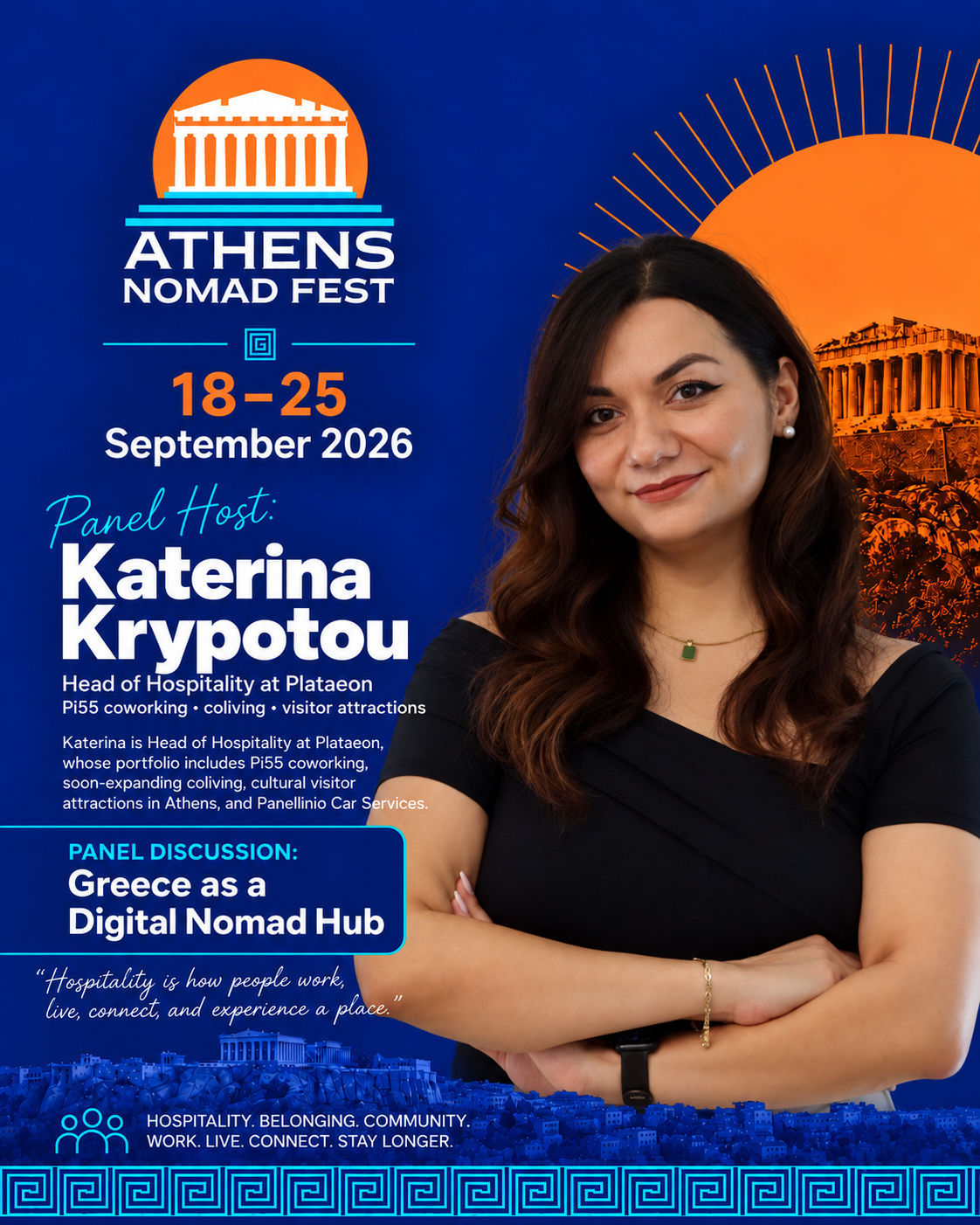 Katerina Krypotou, Athens Nomad Fest 2026 panel host