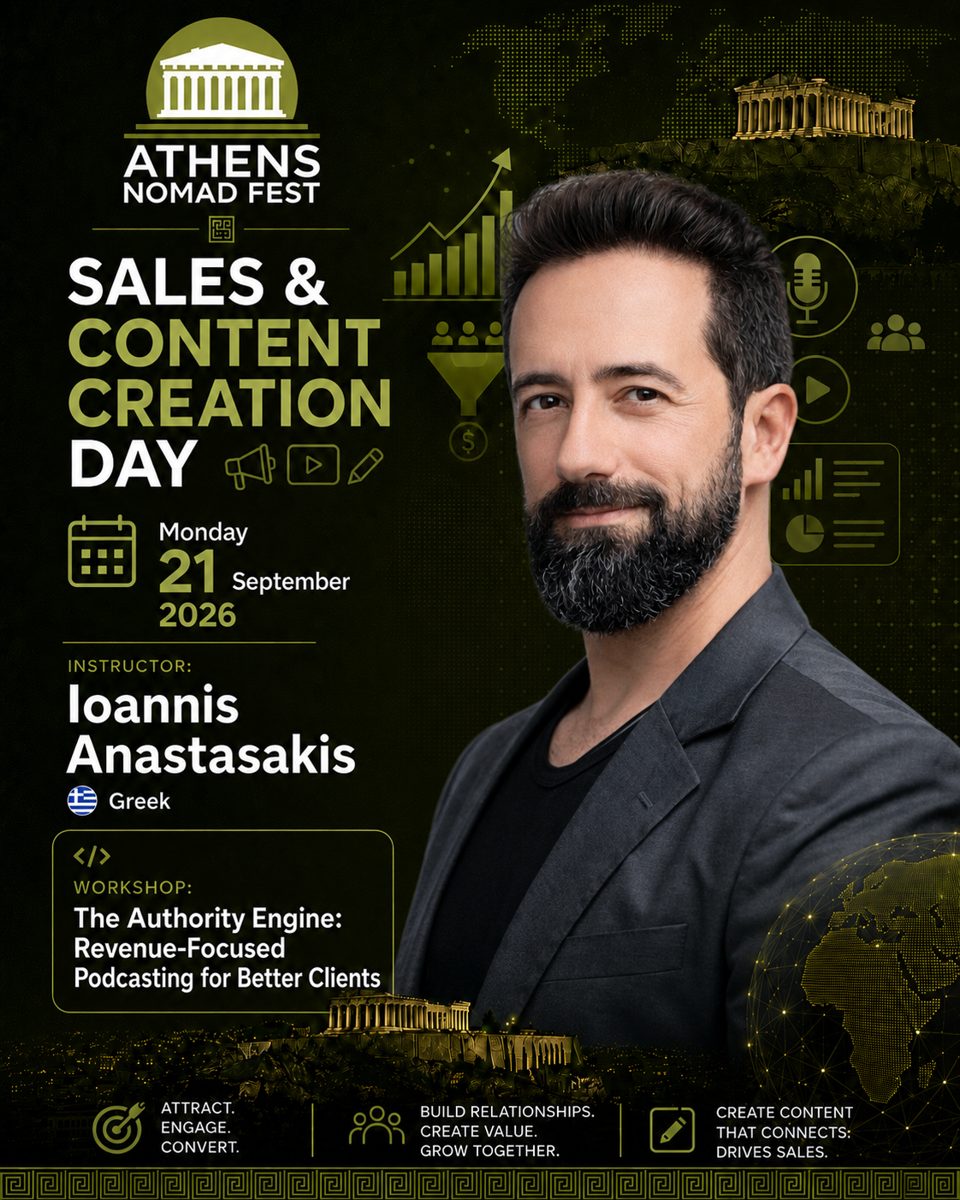 Ioannis Anastasakis, Athens Nomad Fest 2026 talk