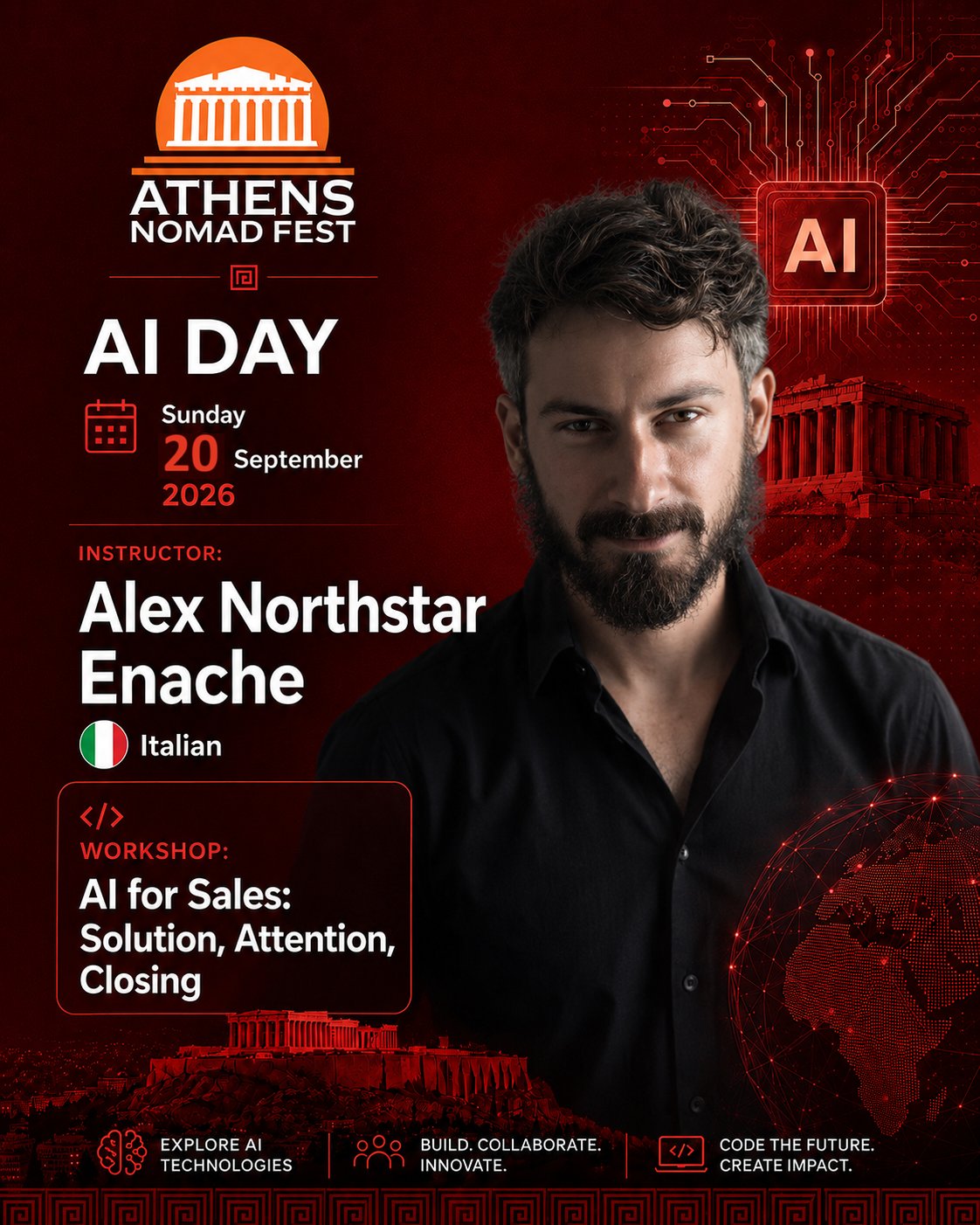 Alex Northstar Enache, Athens Nomad Fest 2026 workshop