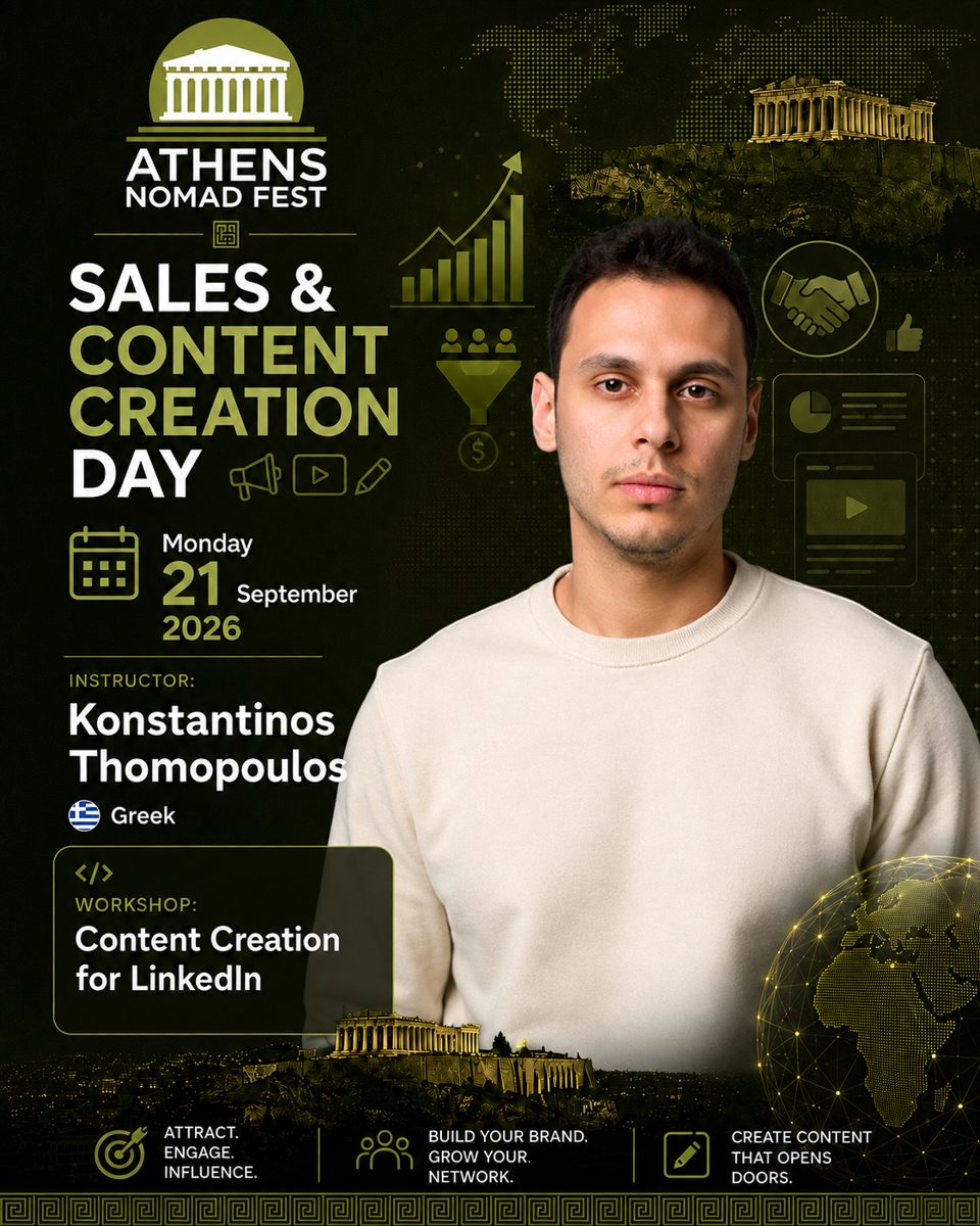 Konstantinos Thomopoulos, Athens Nomad Fest 2026 workshop