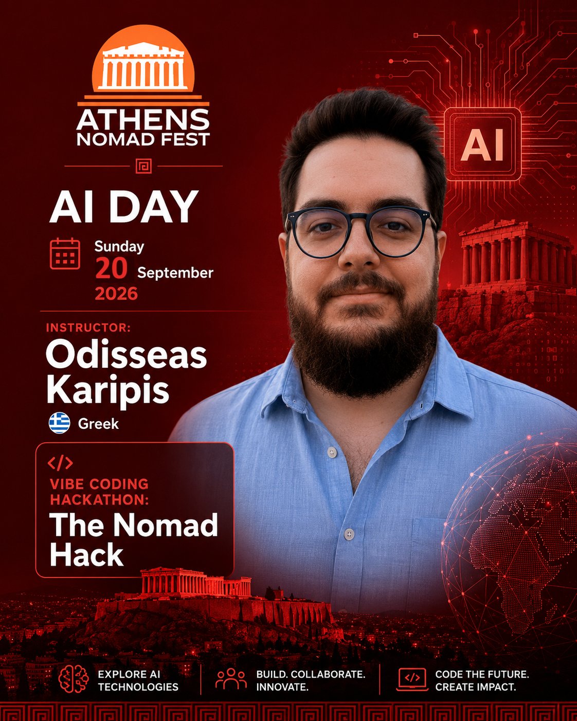 Odisseas Karipis, Athens Nomad Fest 2026 workshop