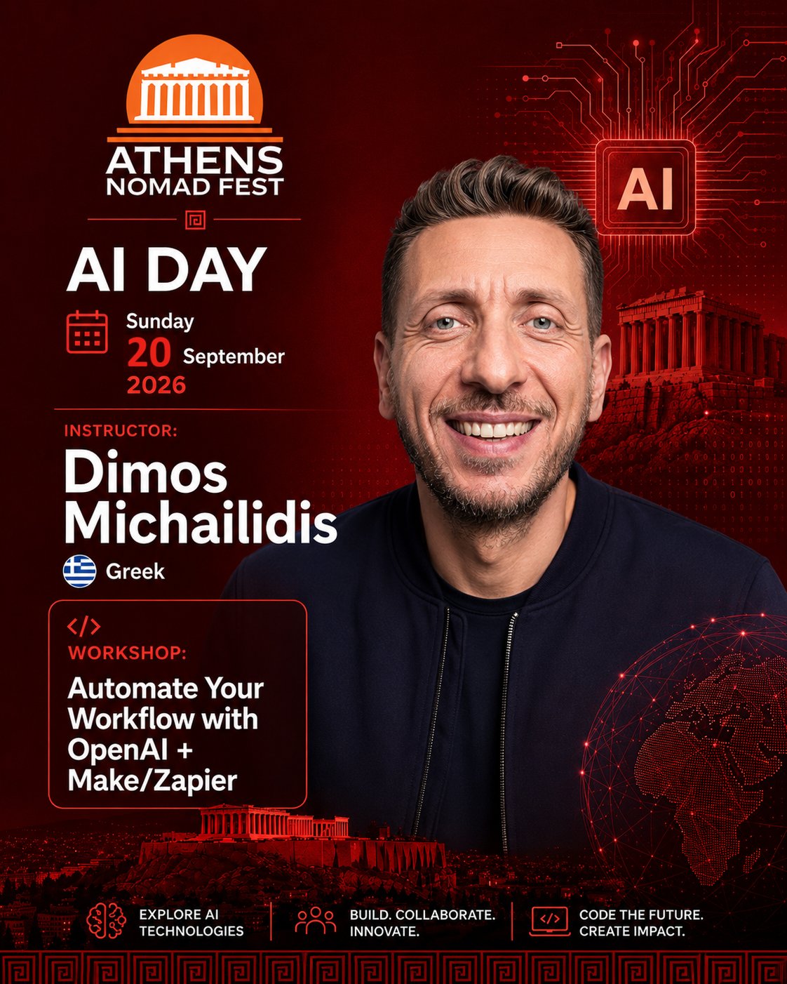 Dimos Michailidis, Athens Nomad Fest 2026 workshop